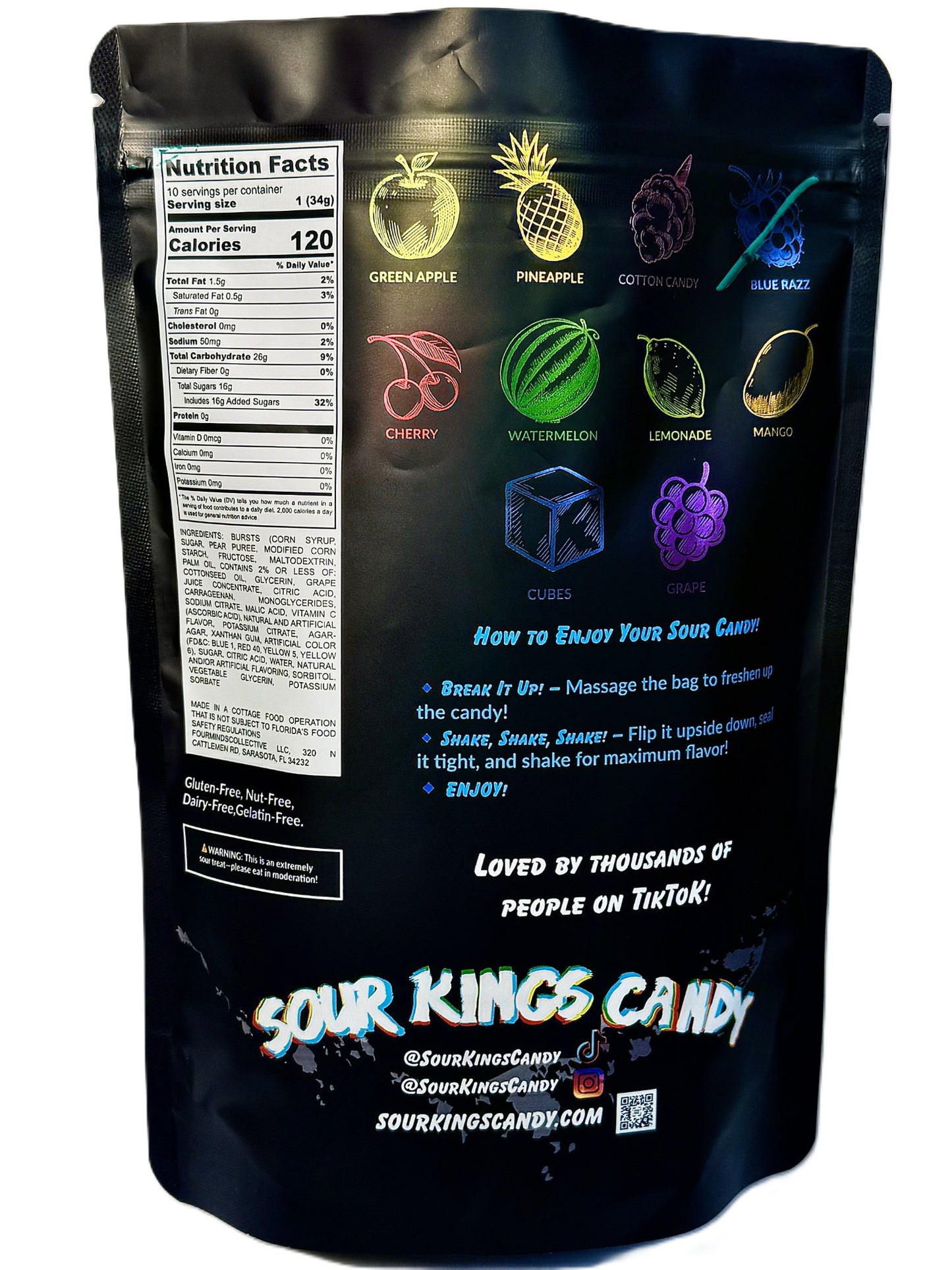 Blue Razz - Sour Gushers