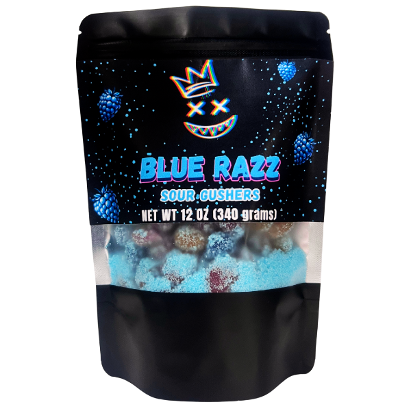 Blue Razz - Sour Gushers – Sour Kings Candy