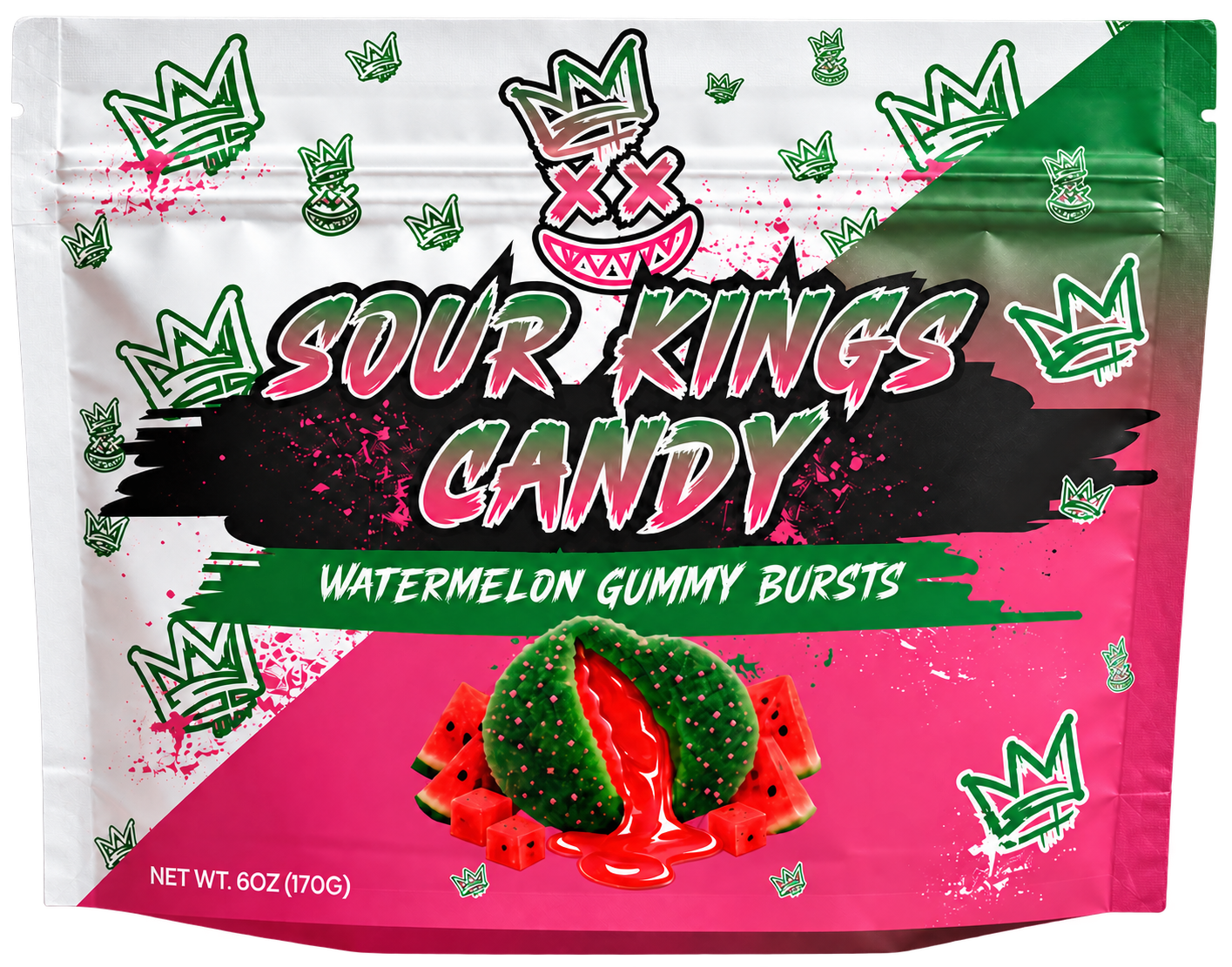 Watermelon Sour Kings candy bag